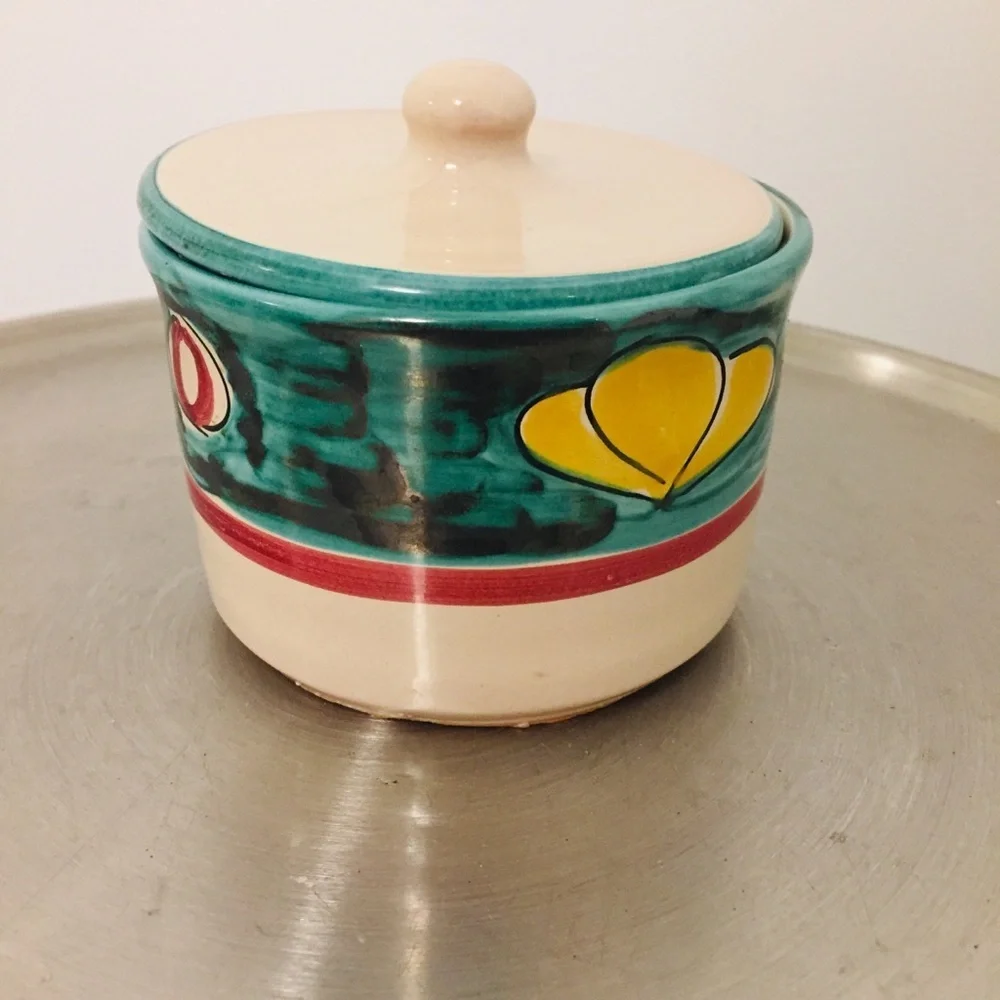 Lamas Italian Pottery Sugar Bowl clay pot